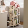 Schoolbag storage rack, mobile book storage wonder, small trolley, multi-layered under the table, home schoolbag storage rack Specification image